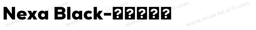 Nexa Black字体转换